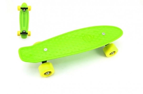 Pennyboard Skateboard für Anfänger – Grün, gelbe Räder