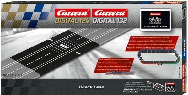 Zwischenzeitmessung Check Lane für Carrera Digital 132/124 Slotcars