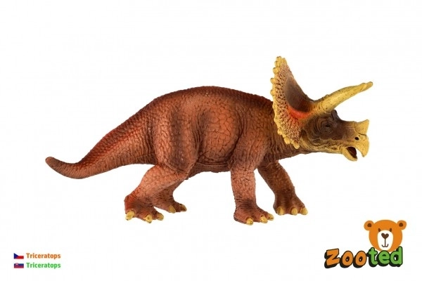 Triceratops Spielzeugfigur aus Kunststoff 20cm im Beutel