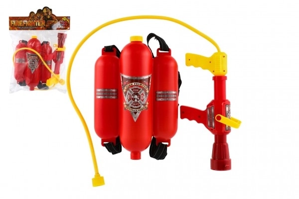 Feuerwehr Wasserpistole mit Rückentank