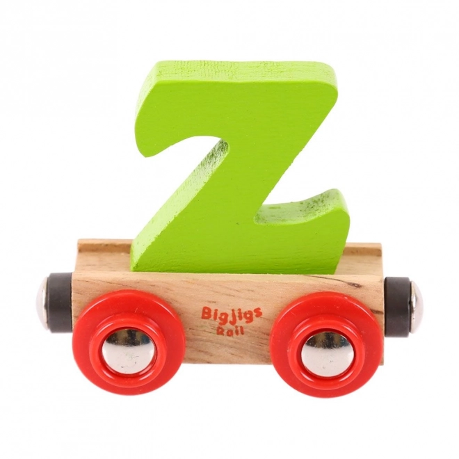 Bigjigs Rail Holz-Eisenbahnwagen Buchstabe Z