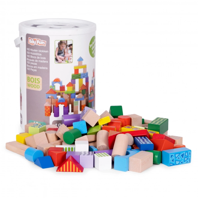 Holzbausteine für Kinder 100-teilig ECOTOYS