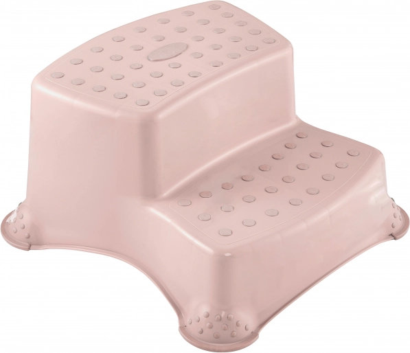 Zweistufiger Hocker für WC/Waschbecken „Pure“, Nordisches Rosa