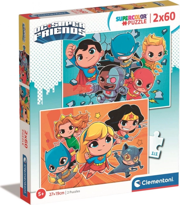 Puzzle 2x60 Teile - DC Super Friends