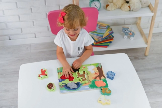 Taktile 3D-Puzzle Waldtiere