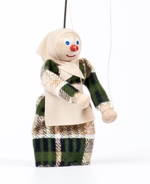 Holzmarionette Babička Anežka