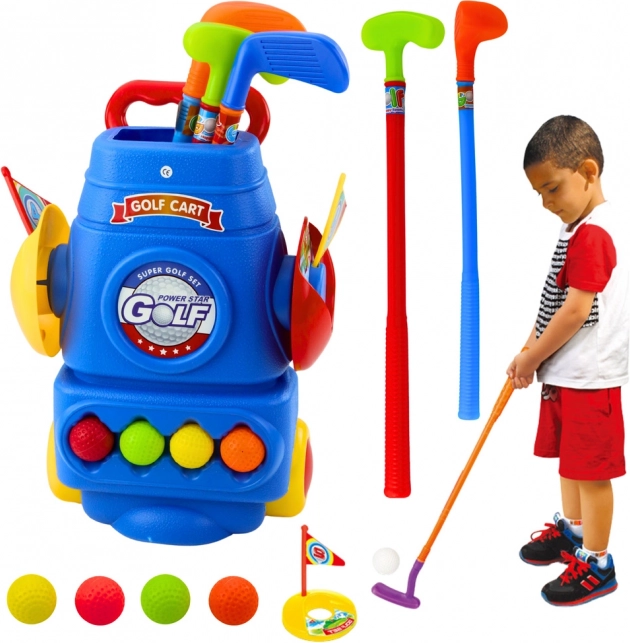Kindergolfset mit Wagen und Zubehör