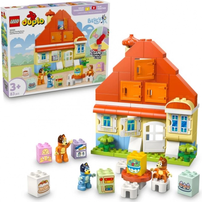 LEGO DUPLO Bluey Familienhaus mit Memo-Spiel