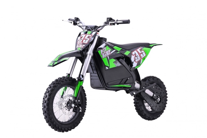 Elektrisches Motorrad Pit Bike grün