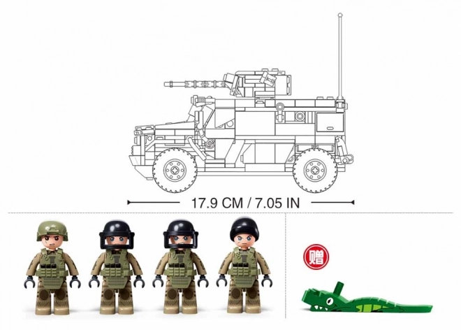 Sluban Panzerfahrzeug Taifun Baukasten