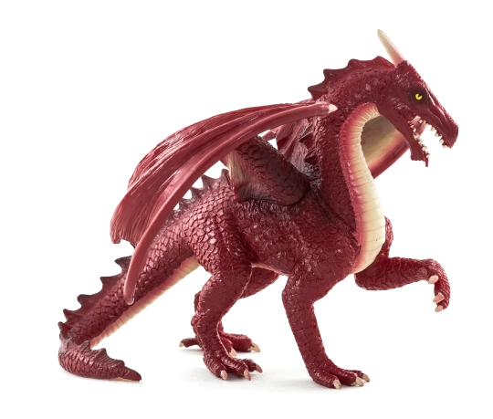 Roter Drache Figur