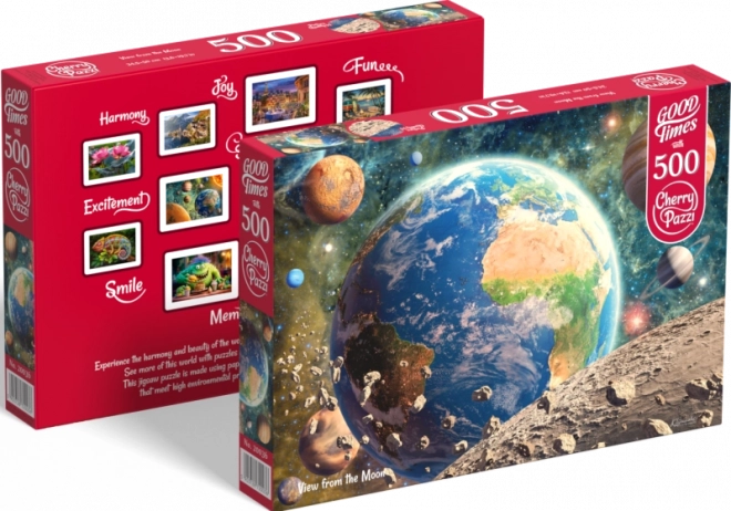 Puzzle Ansicht vom Mond 500 Teile