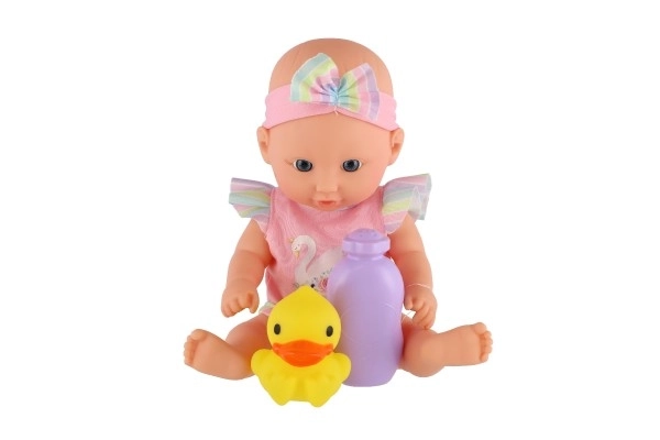 Baby-Puppe mit Badewanne und Zubehör