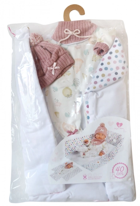 Kleidung für Puppe Baby New Born mit Zubehör