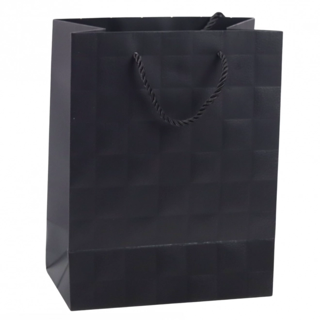 Elegante Geschenktasche mit geprägten Quadraten