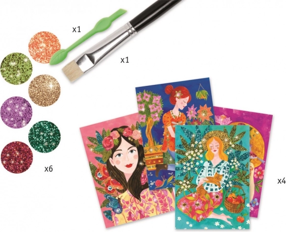 Glitzernde Blumenkinder von Djeco