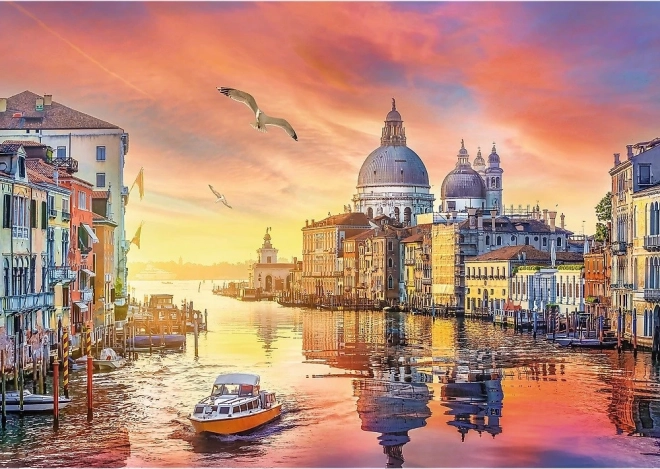 TREFL Puzzle Romantischer Sonnenuntergang: Venedig, Italien 500 Teile