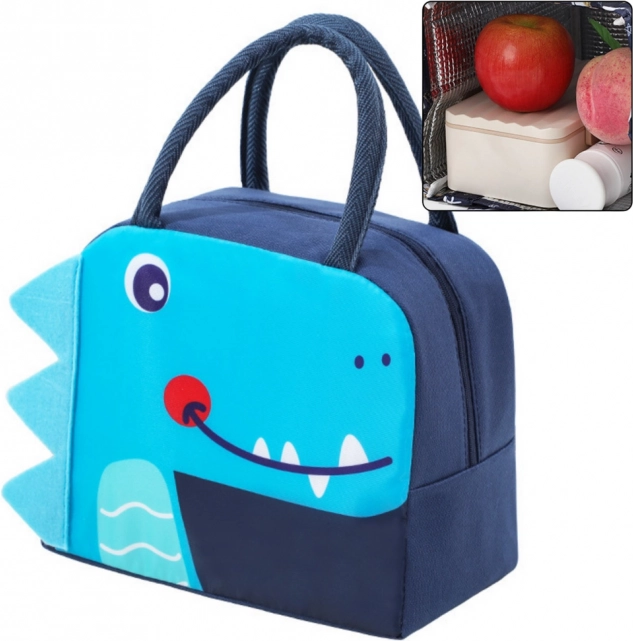 Thermo-Isoliertasche für das Mittagessen Dino Blau 23cm