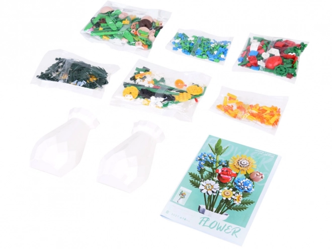Technik-Baukasten Wiesenblumen mit Vase 618 Teile