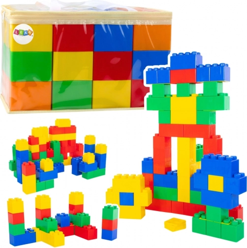 Große Bunte Bausteine in einer Tasche 12 Stk.