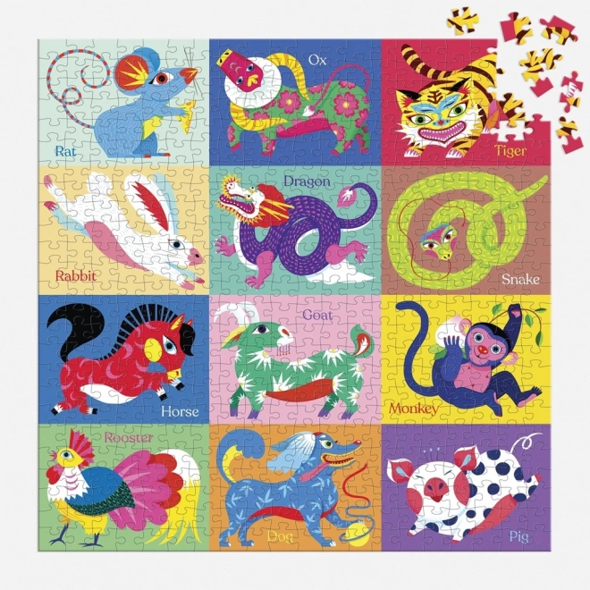 Puzzle Chinesischer Tierkreis 500 Teile