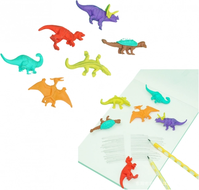 Set mit Dinosaurier-Gummis 6 Stück