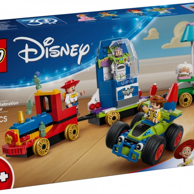 Festlicher Zug und Auto aus Toy Story