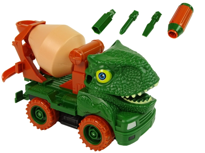 Zerlegbarer Dinosaurier-Betonmischer