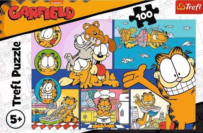 Trefl Puzzle fauler Garfield 100 Teile