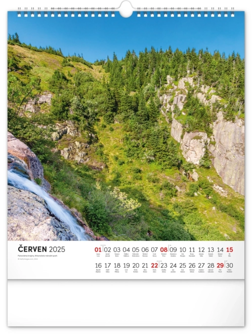 Notique Wandkalender Krkonoše 2025