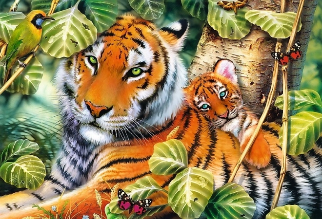 Puzzle TREFL Tiger mit Jungem 1500 Teile