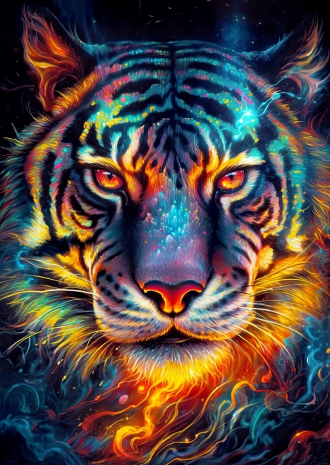Puzzle Tiger Entschlossenheit 1000 Teile