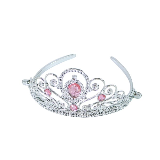 Elegante silberne Krone