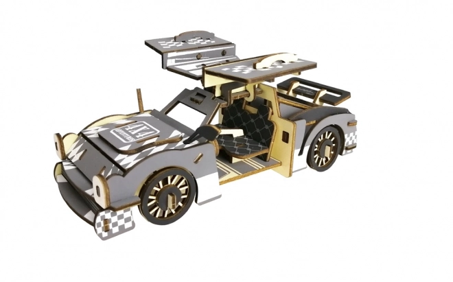 Holz-3D-Puzzle Sportwagen