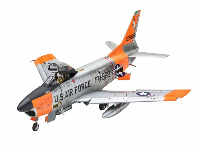 Plastikmodellflugzeug F-86D Dog Sabre im Maßstab 1/48