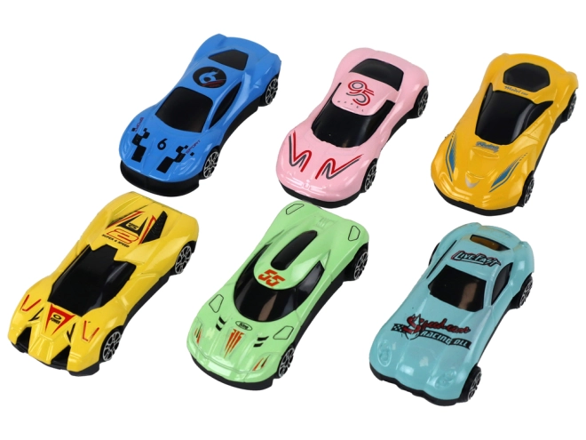 Sechs Rennwagen