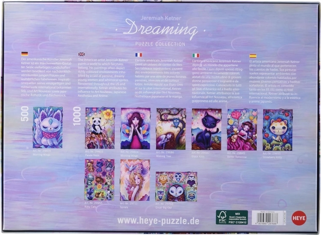 HEYE Puzzle Träumen: Große Eule 1000 Teile