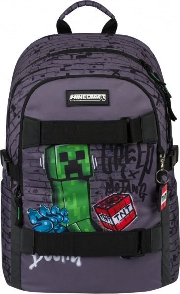 Set 3 Skate Baagl Minecraft TNT: Rucksack, Federmäppchen, Beutel