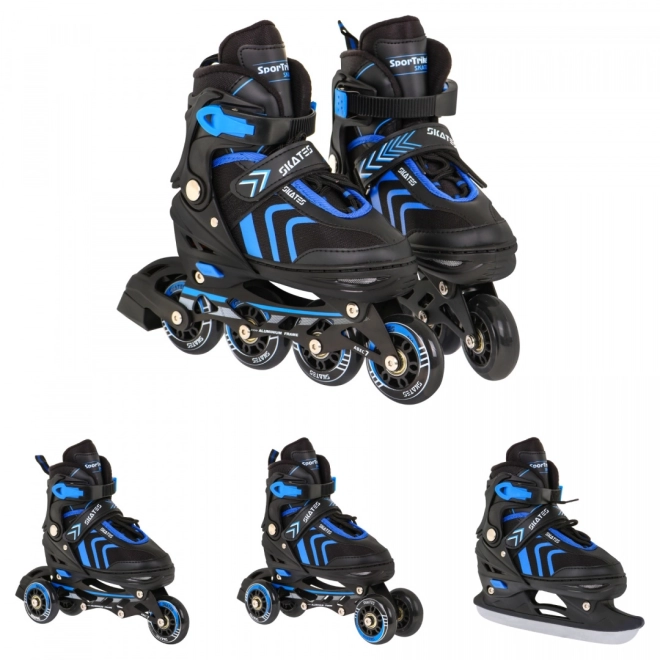 Multifunktionale Kinderskates 4-in-1 Blau Größe 39-43 – blau