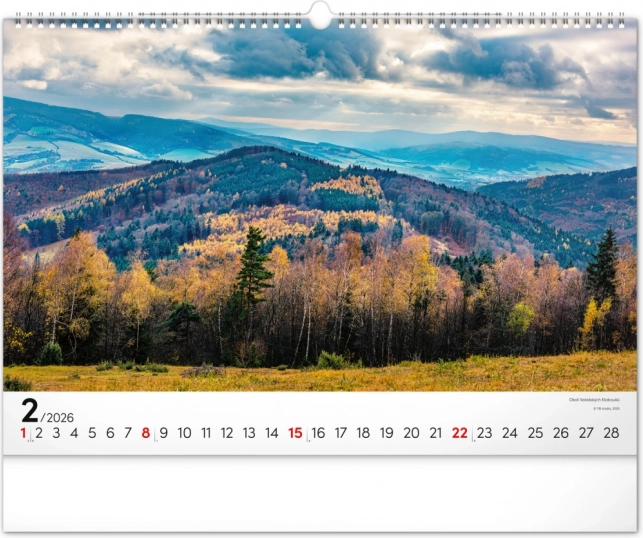 Wandkalender Panoramata Tschechiens 2026