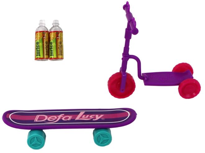 Roller und Skateboard