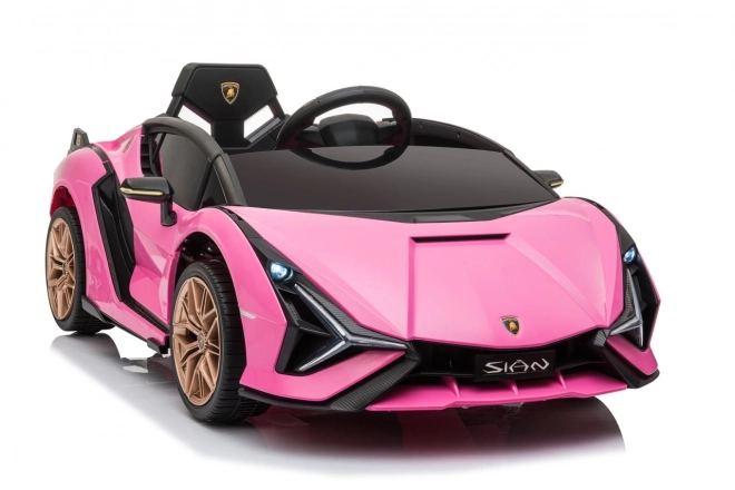 Lamborghini SIAN Kinderauto mit Batterie und Fernbedienung – Rosa