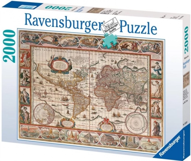 Puzzle Weltkarte 1650 von RAVENSBURGER, 2000 Teile