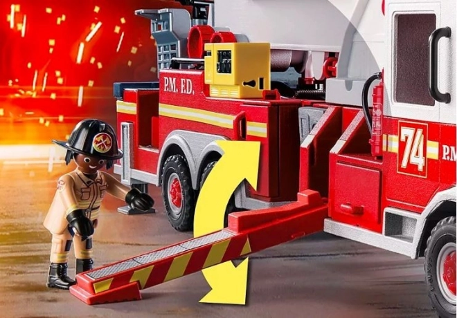 City Action Feuerwehrwagen US Tower Ladder Set