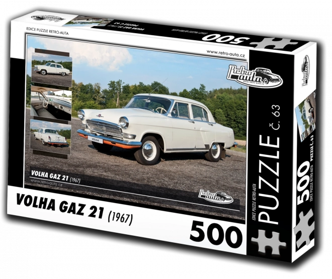 Puzzle Retro Autos Wolga GAZ 21 (500 Teile)