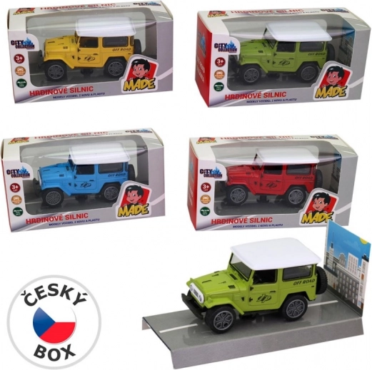 Metall Jeep Auto mit Rückziehmotor