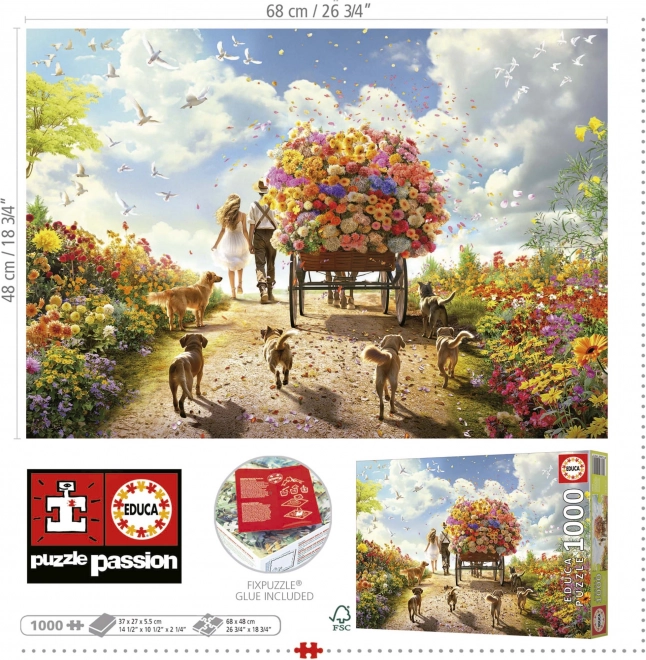 Educa Puzzle Blumenlieferung 1000 Teile