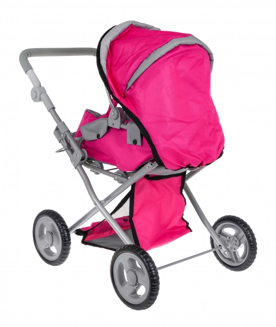 Rosa 2-in-1 Puppenwagen