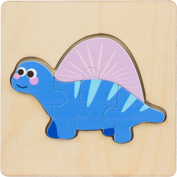 Holz-Puzzle Dinosaurier 11 x 11 cm