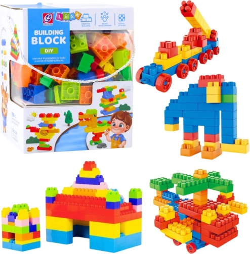 Konstruktionsspielzeug räumliche bunte Bausteine 180 Teile